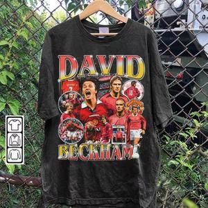 David Beckham   90S Graphic Style T-Shirt, David Beckham Shirt,   Ov
